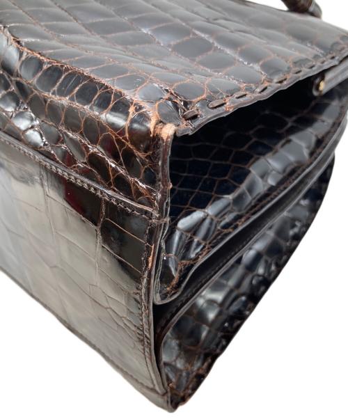 BOTTEGA VENETA（ボッテガベネタ）BOTTEGA VENETA (ボッテガベネタ) クロコハンドバッグの古着・服飾アイテム