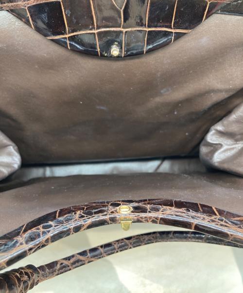 BOTTEGA VENETA（ボッテガベネタ）BOTTEGA VENETA (ボッテガベネタ) クロコハンドバッグの古着・服飾アイテム