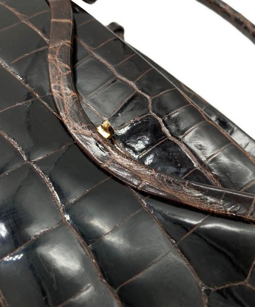 BOTTEGA VENETA（ボッテガベネタ）BOTTEGA VENETA (ボッテガベネタ) クロコハンドバッグの古着・服飾アイテム