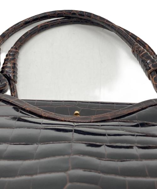 BOTTEGA VENETA（ボッテガベネタ）BOTTEGA VENETA (ボッテガベネタ) クロコハンドバッグの古着・服飾アイテム