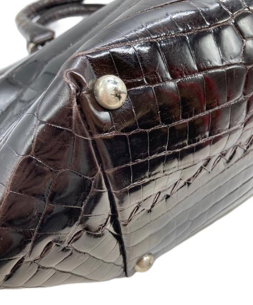 BOTTEGA VENETA（ボッテガベネタ）BOTTEGA VENETA (ボッテガベネタ) クロコハンドバッグの古着・服飾アイテム