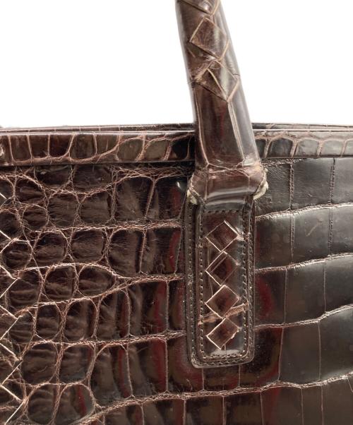 BOTTEGA VENETA（ボッテガベネタ）BOTTEGA VENETA (ボッテガベネタ) クロコハンドバッグの古着・服飾アイテム
