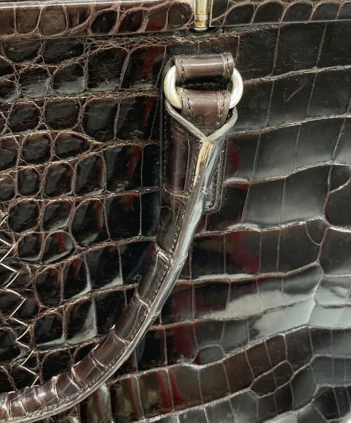 BOTTEGA VENETA（ボッテガベネタ）BOTTEGA VENETA (ボッテガベネタ) クロコハンドバッグの古着・服飾アイテム