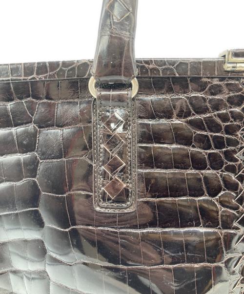 BOTTEGA VENETA（ボッテガベネタ）BOTTEGA VENETA (ボッテガベネタ) クロコハンドバッグの古着・服飾アイテム