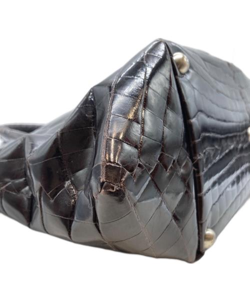 BOTTEGA VENETA（ボッテガベネタ）BOTTEGA VENETA (ボッテガベネタ) クロコハンドバッグの古着・服飾アイテム