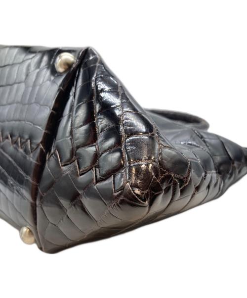 BOTTEGA VENETA（ボッテガベネタ）BOTTEGA VENETA (ボッテガベネタ) クロコハンドバッグの古着・服飾アイテム