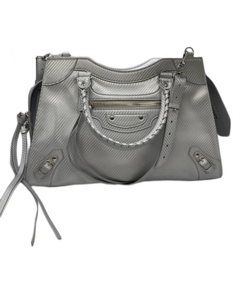 BALENCIAGA（バレンシアガ）BALENCIAGA (バレンシアガ) ネオクラシックシティ 2wayショルダーバッグ　693923 シルバーの古着・服飾アイテム