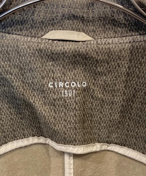 CIRCOLO 1901（チルコロ1901）CIRCOLO 1901 (チルコロ1901) テーラードジャケット ベージュ サイズ:40の古着・服飾アイテム