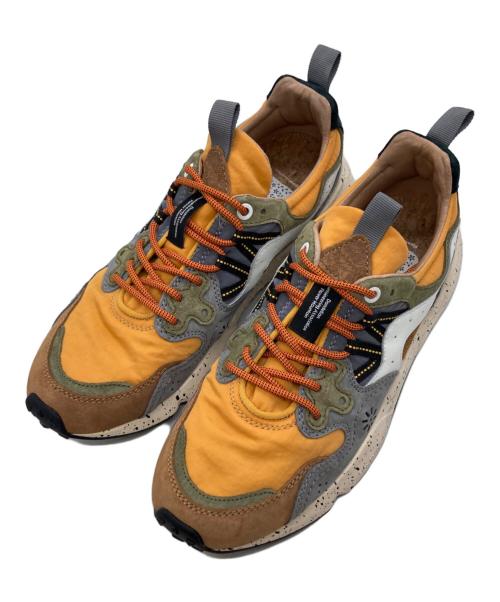 Flower MOUNTAIN（フラワーマウンテン）flower mountain (フラワーマウンテン) YAMANO3 スニーカー　FM63566 オレンジ サイズ:26cmの古着・服飾アイテム