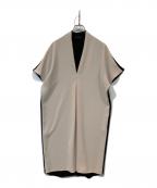 Agaアーガ）の古着「ワンピース」｜ベージュ×ブラック