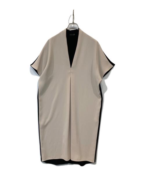 Aga（アーガ）Aga (アーガ) ワンピース ベージュ×ブラック サイズ:9の古着・服飾アイテム