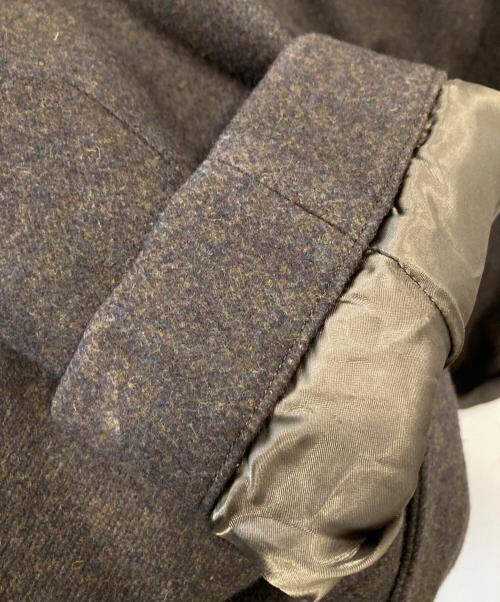 HEUGN（ユーゲン）HEUGN (ユーゲン) ALBERT MIX TWEED コート アルバート ミックス ツイード コート COAT 031 ブラウン サイズ:3の古着・服飾アイテム