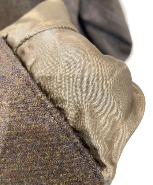 HEUGN（ユーゲン）HEUGN (ユーゲン) ALBERT MIX TWEED コート アルバート ミックス ツイード コート COAT 031 ブラウン サイズ:3の古着・服飾アイテム