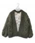 Sea Room Lynn（シールームリン）の古着「Hand made ランダムCABLEニットジャケット　003111018」｜カーキ