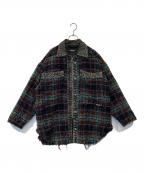DIESELディーゼル）の古着「G-LERA Tweed denim jacket」｜パープル