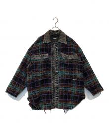 DIESEL（ディーゼル）の古着「G-LERA Tweed denim jacket」｜パープル
