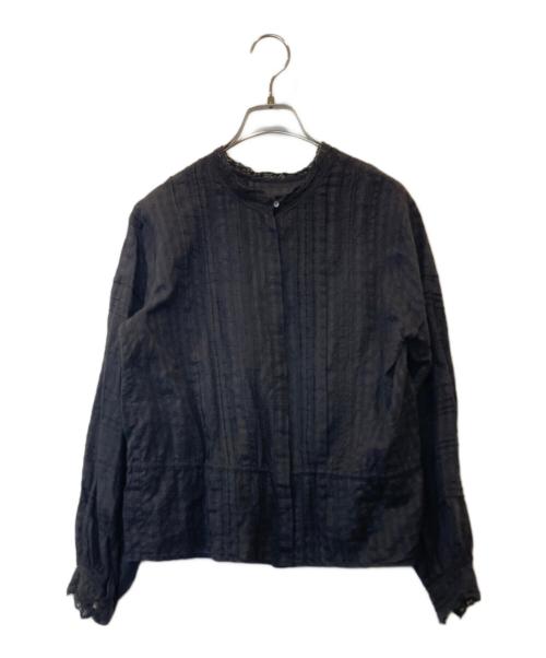 maison de soil（メゾンドソイル）maison de soil (メゾンドソイル) コットンシルクブラウス ブラック サイズ:1の古着・服飾アイテム