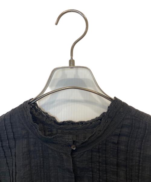 maison de soil（メゾンドソイル）maison de soil (メゾンドソイル) コットンシルクブラウス ブラック サイズ:1の古着・服飾アイテム