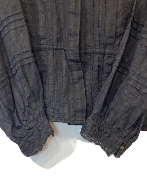 maison de soil（メゾンドソイル）maison de soil (メゾンドソイル) コットンシルクブラウス ブラック サイズ:1の古着・服飾アイテム