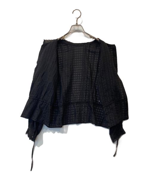 maison de soil（メゾンドソイル）maison de soil (メゾンドソイル) コットンシルクブラウス ブラック サイズ:1の古着・服飾アイテム