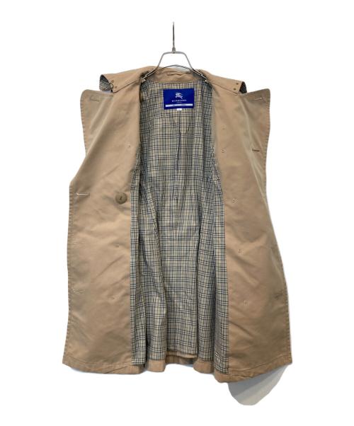 BURBERRY BLUE LABEL（バーバリー ブルー レーベル）BURBERRY BLUE LABEL (バーバリー ブルー レーベル) 裏ノバチェック金釦トレンチコート　E1A41-660-40 ベージュ サイズ:38の古着・服飾アイテム