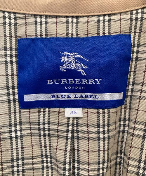 BURBERRY BLUE LABEL（バーバリー ブルー レーベル）BURBERRY BLUE LABEL (バーバリー ブルー レーベル) 裏ノバチェック金釦トレンチコート　E1A41-660-40 ベージュ サイズ:38の古着・服飾アイテム