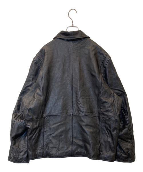 IZOD（アイゾッド）IZOD (アイゾッド) レザージャケット ブラック サイズ:Lの古着・服飾アイテム