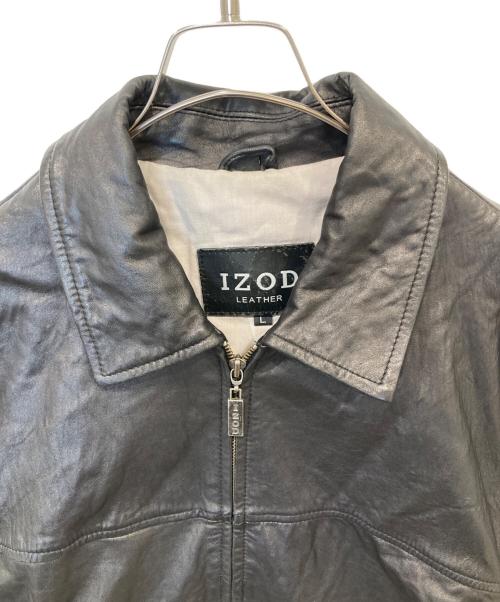 IZOD（アイゾッド）IZOD (アイゾッド) レザージャケット ブラック サイズ:Lの古着・服飾アイテム