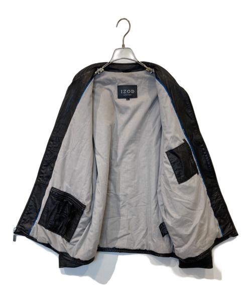 IZOD（アイゾッド）IZOD (アイゾッド) レザージャケット ブラック サイズ:Lの古着・服飾アイテム