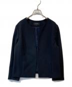 UNTITLEDアンタイトル）の古着「グラシエブッチャー スラッシュネックジャケット 153-47316」｜ブラック