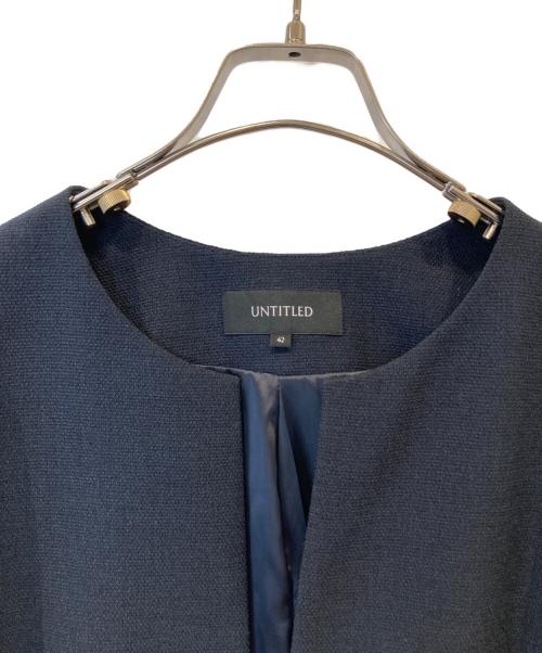 UNTITLED（アンタイトル）UNTITLED (アンタイトル) グラシエブッチャー スラッシュネックジャケット 153-47316 ブラック サイズ:42の古着・服飾アイテム