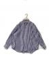 SHE Tokyo（シートーキョー）の古着「ストライプシャツ S-BL-Z01」｜ネイビー×ホワイト
