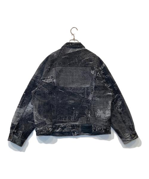 SUPREME（シュプリーム）Supreme (シュプリーム) Archive Denim Jacquard Trucker Jacket アーカイブ デニムジャガード トラッカージャケット  ブラック サイズ:Mの古着・服飾アイテム