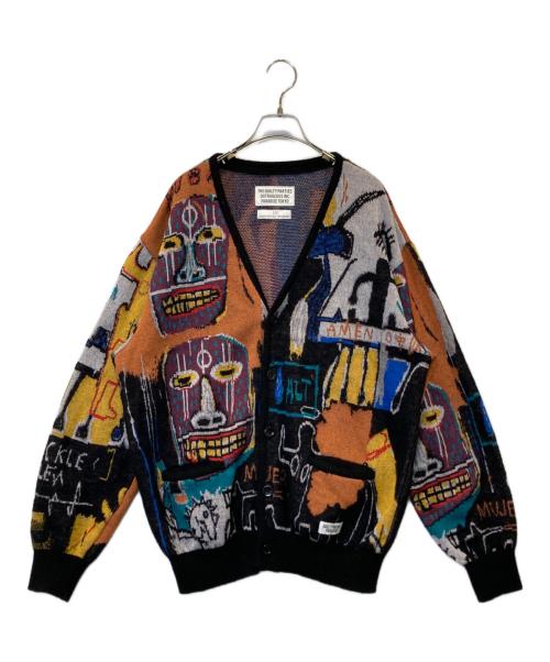 WACKO MARIA（ワコマリア）WACKO MARIA (ワコマリア) JEAN-MICHEL BASQUIAT (ジャン ミシェル バスキア) CARDIGAN (TYPE-2) カーディガン(タイプ2) BASQUIAT-WM-KN05 マルチカラー サイズ:Mの古着・服飾アイテム