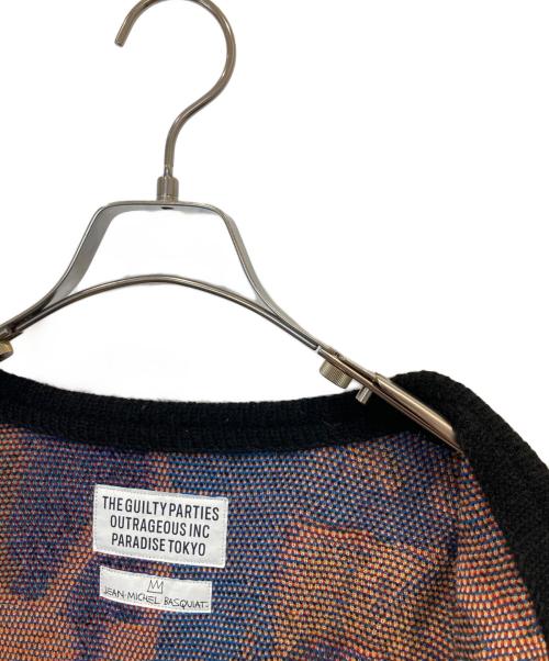 WACKO MARIA（ワコマリア）WACKO MARIA (ワコマリア) JEAN-MICHEL BASQUIAT (ジャン ミシェル バスキア) CARDIGAN (TYPE-2) カーディガン(タイプ2) BASQUIAT-WM-KN05 マルチカラー サイズ:Mの古着・服飾アイテム