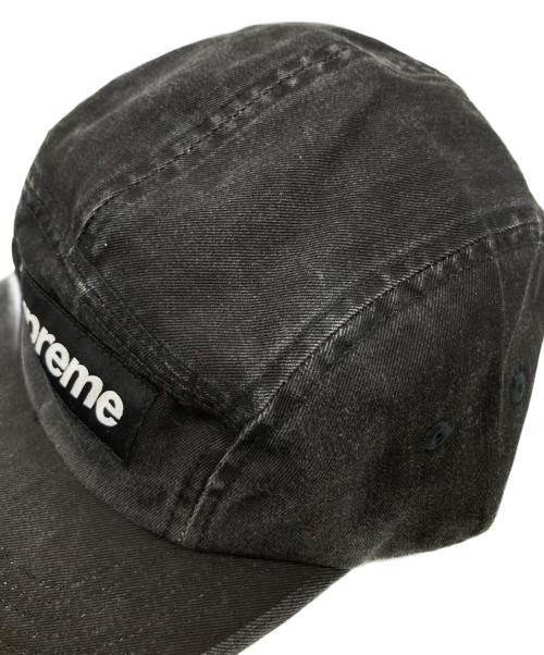 SUPREME（シュプリーム）Supreme (シュプリーム) Washed Chino Twill Camp Cap ウォッシュド チノ ツイル キャンプ キャップ ブラックの古着・服飾アイテム