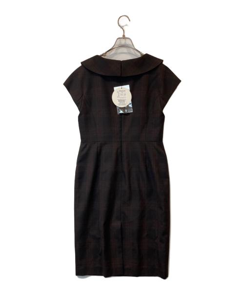 hysterics（ヒステリックス）hysterics (ヒステリックス) フラットカラー ペンシルワンピース　05231AO01 ブラウン サイズ:FREEの古着・服飾アイテム