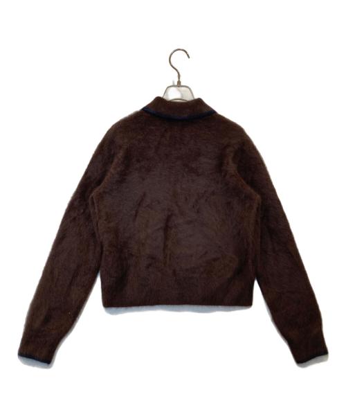 UNITED ARROWS（ユナイテッドアローズ）UNITED ARROWS (ユナイテッドアローズ) フォックスカシミヤ ニットポロ カーディガン 1528-1-042030 ブラウン サイズ:FREEの古着・服飾アイテム