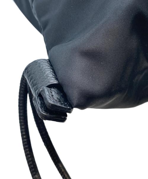 IACUCCI（イアクッチ）IACUCCI (イアクッチ) アーゴ ナップサック NYLON/CERVO AGO-6550 ブラックの古着・服飾アイテム