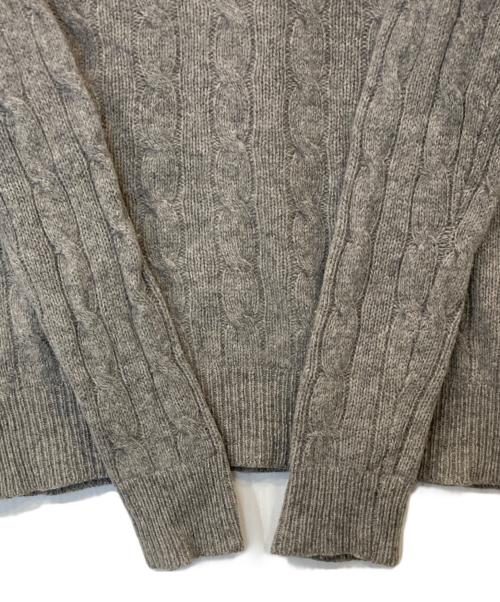 POLO RALPH LAUREN（ポロ・ラルフローレン）POLO RALPH LAUREN (ポロ・ラルフローレン) ケーブルニット グレー サイズ:Sの古着・服飾アイテム