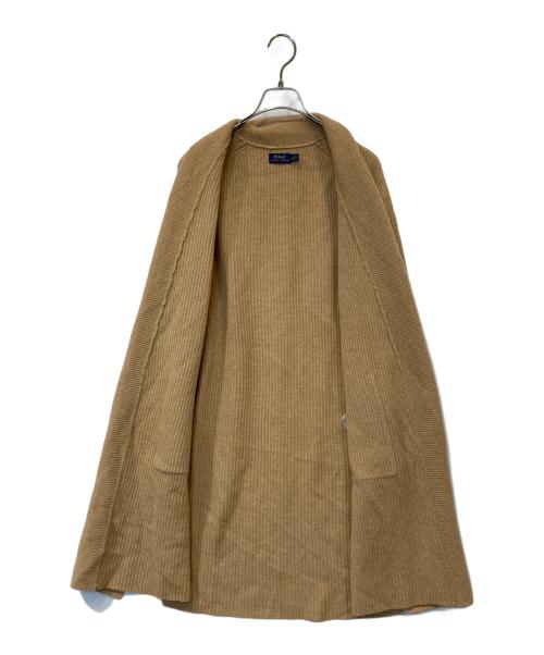 POLO RALPH LAUREN（ポロ・ラルフローレン）POLO RALPH LAUREN (ポロ・ラルフローレン) ショールカラーカーディガン ベージュ サイズ:XSの古着・服飾アイテム