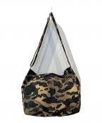 A BATHING APEア ベイシング エイプ）の古着「カモフラージュ メッセンジャーバッグ 001BAL701001M」｜カーキ