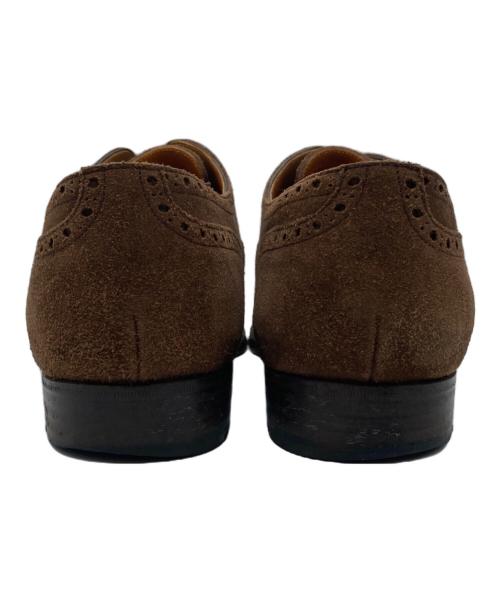 Oriental shoemaker（オリエンタルシューメーカー）Oriental shoemaker (オリエンタルシューメーカー) スウェードセミブローグストレートチップシューズ ブラウン サイズ:61/2の古着・服飾アイテム