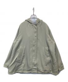 BEAUTY&YOUTH（ビューティーアンドユース）の古着「ナイロンツイルフーディ　1625-144-5238」｜ライトグリーン