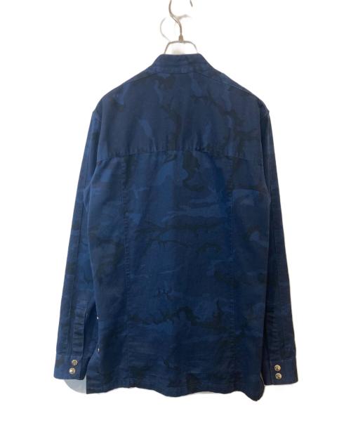 BALMAIN（バルマン）BALMAIN (バルマン) カモフラージュジャケット W7H1032T146 ネイビー サイズ:39の古着・服飾アイテム