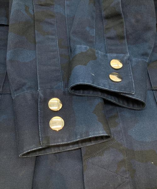 BALMAIN（バルマン）BALMAIN (バルマン) カモフラージュジャケット W7H1032T146 ネイビー サイズ:39の古着・服飾アイテム