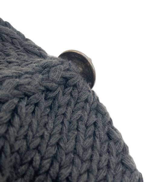 CHROME HEARTS（クロムハーツ）CHROME HEARTS (クロムハーツ) フレアボタン ニットキャップ　2238-304-5500 ブラックの古着・服飾アイテム