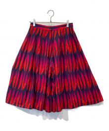 marimekko（マリメッコ）の古着「ガウチョパンツ　52041-34820」｜ネイビー×レッド