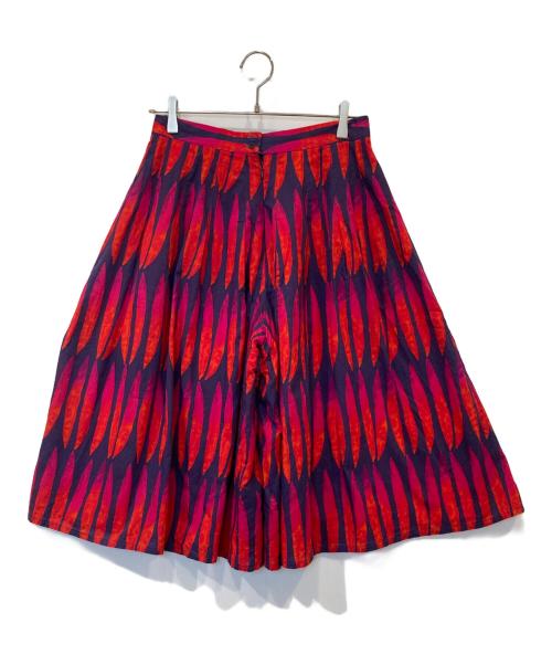 marimekko（マリメッコ）marimekko (マリメッコ) ガウチョパンツ　52041-34820 ネイビー×レッド サイズ:36の古着・服飾アイテム