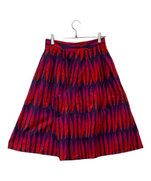 marimekko（マリメッコ）marimekko (マリメッコ) ガウチョパンツ　52041-34820 ネイビー×レッド サイズ:36の古着・服飾アイテム